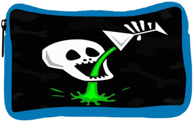 

Snoogg Eco Friendly Canvas Skull Drinking Poison 2787 Student Pen Pencil Case Coin Purse Pouch Cosmetic Makeup Bag (BLUE) Pouch(Multicolor)