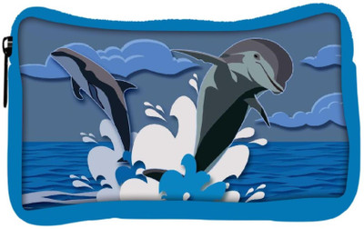 

Snoogg Eco Friendly Canvas Dolphin 2473 Student Pen Pencil Case Coin Purse Pouch Cosmetic Makeup Bag (BLUE) Pouch(Multicolor)