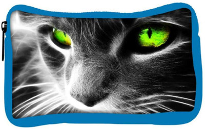 

Snoogg Eco Friendly Canvas Neon Eyes Designer Student Pen Pencil Case Coin Purse Pouch Cosmetic Makeup Bag (BLUE) Pouch(Multicolor)