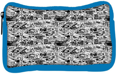 

Snoogg Eco Friendly Canvas Life Cycle Uno Student Pen Pencil Case Coin Purse Pouch Cosmetic Makeup Bag (BLUE) Pouch(Multicolor)