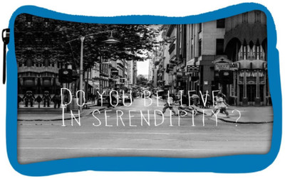 

Snoogg Eco Friendly Canvas Do You Believe In Serendipity Student Pen Pencil Case Coin Purse Pouch Cosmetic Makeup Bag (BLUE) Pouch(Multicolor)