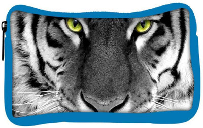 

Snoogg Eco Friendly Canvas White Tiger Designer Student Pen Pencil Case Coin Purse Pouch Cosmetic Makeup Bag (BLUE) Pouch(Multicolor)