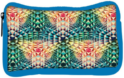 

Snoogg Eco Friendly Canvas Mosaic 2660 Student Pen Pencil Case Coin Purse Pouch Cosmetic Makeup Bag (BLUE) Pouch(Multicolor)