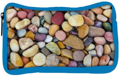 

Snoogg Eco Friendly Canvas Colorful Pebble Designer Student Pen Pencil Case Coin Purse Pouch Cosmetic Makeup Bag (BLUE) Pouch(Multicolor)