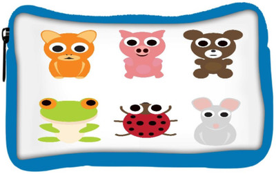 

Snoogg Eco Friendly Canvas Animal Characters Set Student Pen Pencil Case Coin Purse Pouch Cosmetic Makeup Bag (BLUE) Pouch(Multicolor)