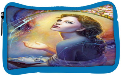 

Snoogg Eco Friendly Canvas Angels In Heaven Student Pen Pencil Case Coin Purse Pouch Cosmetic Makeup Bag (BLUE) Pouch(Multicolor)