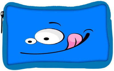 

Snoogg Eco Friendly Canvas Funny Face Inserted Student Pen Pencil Case Coin Purse Pouch Cosmetic Makeup Bag (BLUE) Pouch(Multicolor)