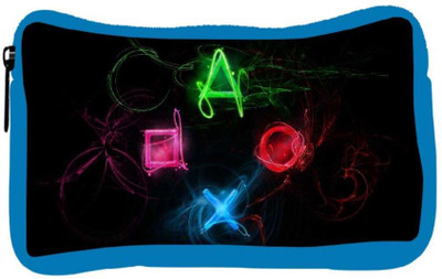 

Snoogg Eco Friendly Canvas Neon Playstation Buttons Designer Student Pen Pencil Case Coin Purse Pouch Cosmetic Makeup Bag (BLUE) Pouch(Multicolor)