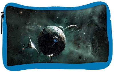 

Snoogg Eco Friendly Canvas Solar Space Designer Student Pen Pencil Case Coin Purse Pouch Cosmetic Makeup Bag (BLUE) Pouch(Multicolor)