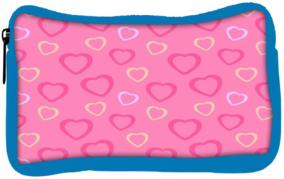 

Snoogg Eco Friendly Canvas Heart Pink Student Pen Pencil Case Coin Purse Pouch Cosmetic Makeup Bag (BLUE) Pouch(Multicolor)