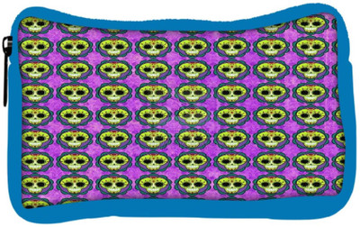 

Snoogg Eco Friendly Canvas Skull Purple Pattern Student Pen Pencil Case Coin Purse Pouch Cosmetic Makeup Bag (BLUE) Pouch(Multicolor)