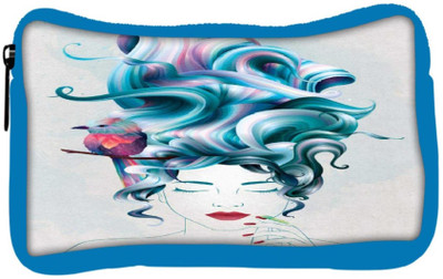 

Snoogg Eco Friendly Canvas Thinking Of Beauty Student Pen Pencil Case Coin Purse Pouch Cosmetic Makeup Bag (BLUE) Pouch(Multicolor)