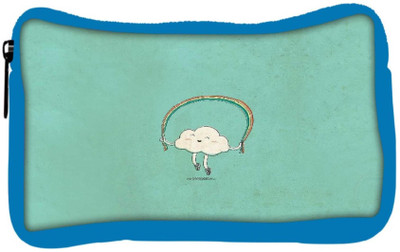 

Snoogg Eco Friendly Canvas Cartoon Cloud Student Pen Pencil Case Coin Purse Pouch Cosmetic Makeup Bag (BLUE) Pouch(Multicolor)