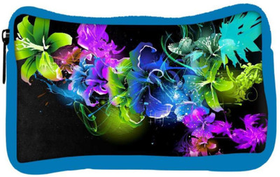 

Snoogg Eco Friendly Canvas Abstract Multicolor Flowers Designer Student Pen Pencil Case Coin Purse Pouch Cosmetic Makeup Bag (BLUE) Pouch(Multicolor)