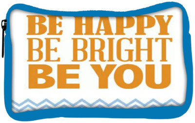 

Snoogg Eco Friendly Canvas Be Happy 2761 Student Pen Pencil Case Coin Purse Pouch Cosmetic Makeup Bag (BLUE) Pouch(Multicolor)