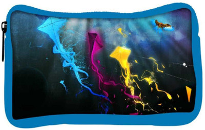

Snoogg Eco Friendly Canvas Kreativni Grafika Designer Student Pen Pencil Case Coin Purse Pouch Cosmetic Makeup Bag (BLUE) Pouch(Multicolor)