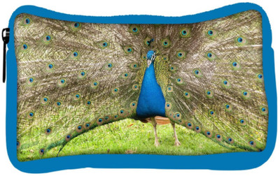 

Snoogg Eco Friendly Canvas Colorful Peacock Student Pen Pencil Case Coin Purse Pouch Cosmetic Makeup Bag (BLUE) Pouch(Multicolor)