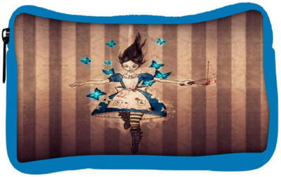 

Snoogg Eco Friendly Canvas Cruel Alice Student Pen Pencil Case Coin Purse Pouch Cosmetic Makeup Bag (BLUE) Pouch(Multicolor)