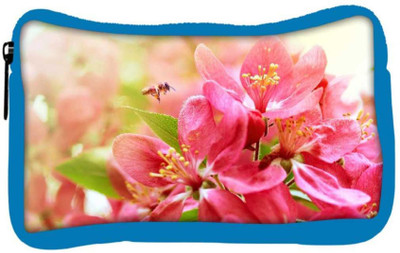 

Snoogg Eco Friendly Canvas Pink Flower Designer Student Pen Pencil Case Coin Purse Pouch Cosmetic Makeup Bag (BLUE) Pouch(Multicolor)