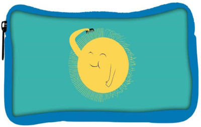 

Snoogg Eco Friendly Canvas Cute Sun Designer Student Pen Pencil Case Coin Purse Pouch Cosmetic Makeup Bag (BLUE) Pouch(Multicolor)