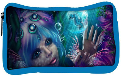 

Snoogg Eco Friendly Canvas Mermaid Fantasy Designer Student Pen Pencil Case Coin Purse Pouch Cosmetic Makeup Bag (BLUE) Pouch(Multicolor)