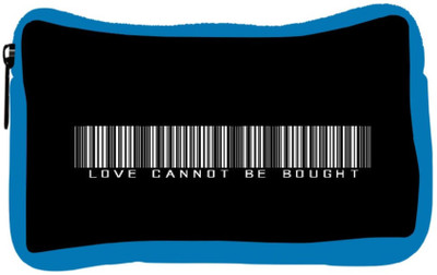 

Snoogg Eco Friendly Canvas Love Cannot Be Bought Barcode Student Pen Pencil Case Coin Purse Pouch Cosmetic Makeup Bag (BLUE) Pouch(Multicolor)