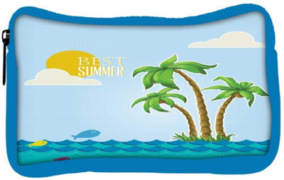

Snoogg Eco Friendly Canvas Summer Vector Illustration With Fishes Clouds Sun Palm Trees Sea Islandsky Student Pen Pencil Case Coin Purse Pouch Cosmetic Makeup Bag (BLUE) Pouch(Multicolor)