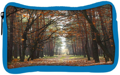 

Snoogg Eco Friendly Canvas Autumn Student Pen Pencil Case Coin Purse Pouch Cosmetic Makeup Bag (BLUE) Pouch(Multicolor)