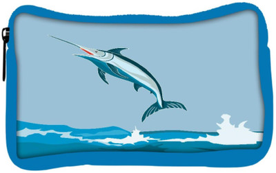 

Snoogg Eco Friendly Canvas Blue Marlin Fish Jumping Retro Student Pen Pencil Case Coin Purse Pouch Cosmetic Makeup Bag (BLUE) Pouch(Multicolor)