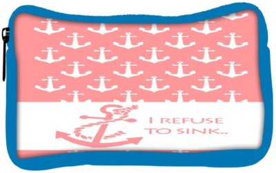 

Snoogg Eco Friendly Canvas I Refuse To Sink Pink Student Pen Pencil Case Coin Purse Pouch Cosmetic Makeup Bag (BLUE) Pouch(Multicolor)