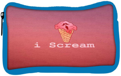 

Snoogg Eco Friendly Canvas I Scream Student Pen Pencil Case Coin Purse Pouch Cosmetic Makeup Bag (BLUE) Pouch(Multicolor)