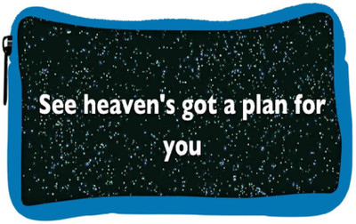 

Snoogg Eco Friendly Canvas See Heaven'S Got A Plan For You Student Pen Pencil Case Coin Purse Pouch Cosmetic Makeup Bag (BLUE) Pouch(Multicolor)