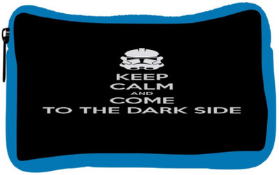 

Snoogg Eco Friendly Canvas Keep Calm And Dark Side Student Pen Pencil Case Coin Purse Pouch Cosmetic Makeup Bag (BLUE) Pouch(Multicolor)