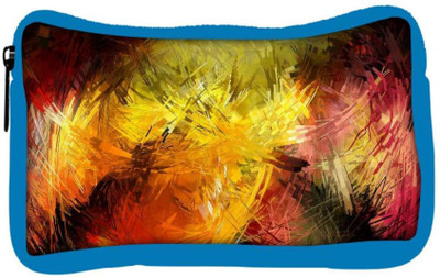 

Snoogg Eco Friendly Canvas Abstract Colorful Design Designer Student Pen Pencil Case Coin Purse Pouch Cosmetic Makeup Bag (BLUE) Pouch(Multicolor)