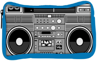 

Snoogg Eco Friendly Canvas Casette Tape Student Pen Pencil Case Coin Purse Pouch Cosmetic Makeup Bag (BLUE) Pouch(Multicolor)