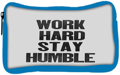 

Snoogg Eco Friendly Canvas Work Hard Stay Humble Student Pen Pencil Case Coin Purse Pouch Cosmetic Makeup Bag (BLUE) Pouch(Multicolor)
