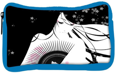 

Snoogg Eco Friendly Canvas Beautiful Geisha Anime Designer Student Pen Pencil Case Coin Purse Pouch Cosmetic Makeup Bag (BLUE) Pouch(Multicolor)