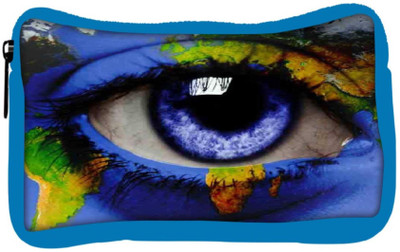 

Snoogg Eco Friendly Canvas World Map Around An Eye 2847 Student Pen Pencil Case Coin Purse Pouch Cosmetic Makeup Bag (BLUE) Pouch(Multicolor)