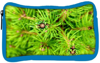

Snoogg Eco Friendly Canvas Green Small Leaves Designer Student Pen Pencil Case Coin Purse Pouch Cosmetic Makeup Bag (BLUE) Pouch(Multicolor)