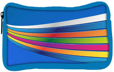 

Snoogg Eco Friendly Canvas Blue Background Strips Designer Student Pen Pencil Case Coin Purse Pouch Cosmetic Makeup Bag (BLUE) Pouch(Multicolor)