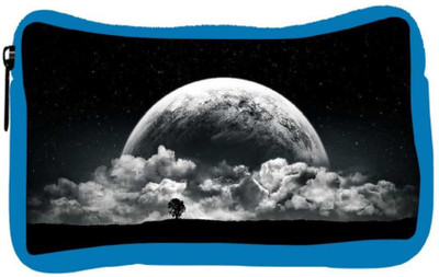 

Snoogg Eco Friendly Canvas Planet Behind The Clouds Designer Student Pen Pencil Case Coin Purse Pouch Cosmetic Makeup Bag (BLUE) Pouch(Multicolor)