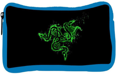 

Snoogg Eco Friendly Canvas Green Razer Logo Designer Student Pen Pencil Case Coin Purse Pouch Cosmetic Makeup Bag (BLUE) Pouch(Multicolor)