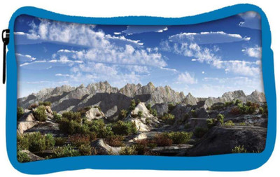 

Snoogg Eco Friendly Canvas Mountains From Top Designer Student Pen Pencil Case Coin Purse Pouch Cosmetic Makeup Bag (BLUE) Pouch(Multicolor)