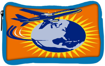

Snoogg Eco Friendly Canvas Commercial Jet Plane Airliner Flying Globe Student Pen Pencil Case Coin Purse Pouch Cosmetic Makeup Bag (BLUE) Pouch(Multicolor)