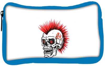 

Snoogg Eco Friendly Canvas Punky Skull Designer Student Pen Pencil Case Coin Purse Pouch Cosmetic Makeup Bag (BLUE) Pouch(Multicolor)
