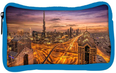 

Snoogg Eco Friendly Canvas Dubai Famous Road Designer Student Pen Pencil Case Coin Purse Pouch Cosmetic Makeup Bag (BLUE) Pouch(Multicolor)