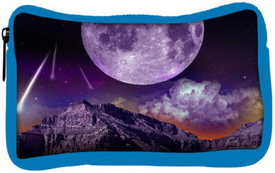 

Snoogg Eco Friendly Canvas Fantasy Night Student Pen Pencil Case Coin Purse Pouch Cosmetic Makeup Bag (BLUE) Pouch(Multicolor)