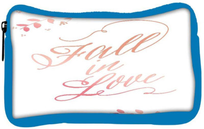 

Snoogg Eco Friendly Canvas Fall In Love Designer Student Pen Pencil Case Coin Purse Pouch Cosmetic Makeup Bag (BLUE) Pouch(Multicolor)