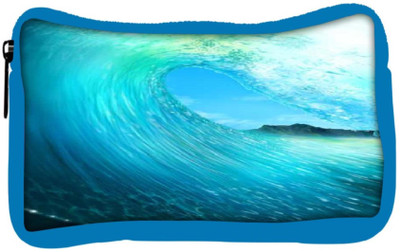 

Snoogg Eco Friendly Canvas Waves Sea Student Pen Pencil Case Coin Purse Pouch Cosmetic Makeup Bag (BLUE) Pouch(Multicolor)