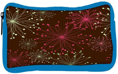 

Snoogg Eco Friendly Canvas Retro Floral Seamless Background Student Pen Pencil Case Coin Purse Pouch Cosmetic Makeup Bag (BLUE) Pouch(Multicolor)